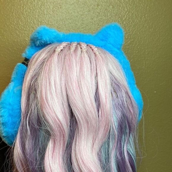 Blue Baby Phat Furry Ear Muffs - Picture 5 of 5